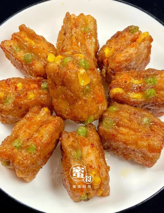 香酥杏鮑菇包素蝦，讓你的家充滿美食的香氣